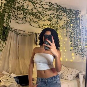 Garage Baby Blue Tube Top